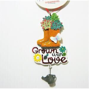 Gardening Boots Christmas Tree Holiday Ornament for Gardener Garden Plant Lover